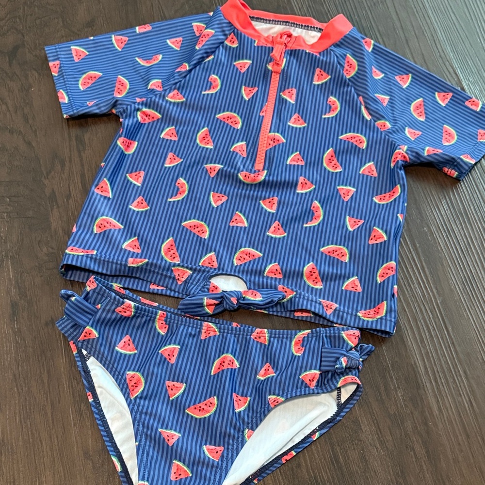 Andy & Evan Blue Watermelon Rashguard Set 6
